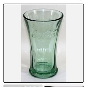 Coca-Cola Embossed Green Glass